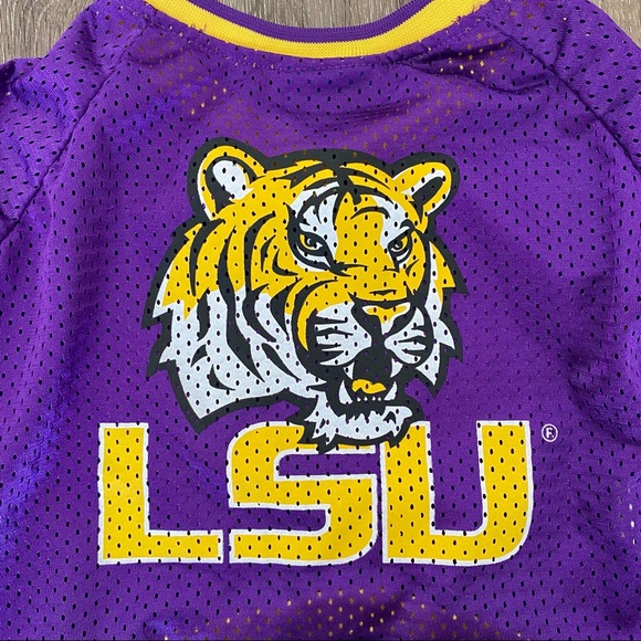 LSU Tigers Pet Dog Football Jersey - Picture 2 of 12